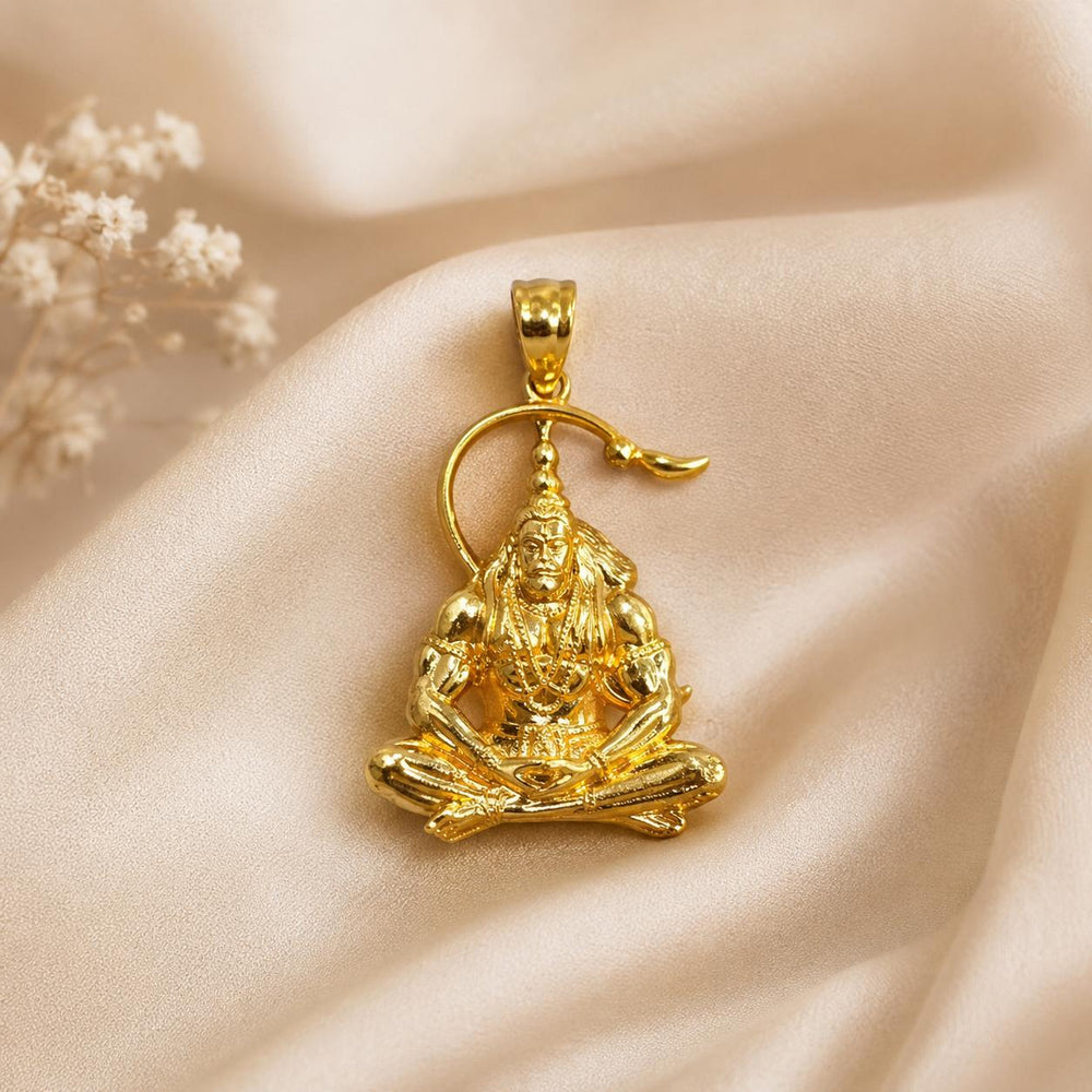 Hanuman Ji Gold Plated Pendant