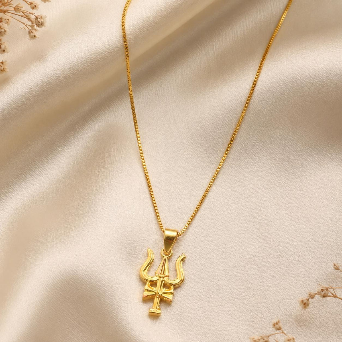 Mahadev Trishul Pendant with Chain