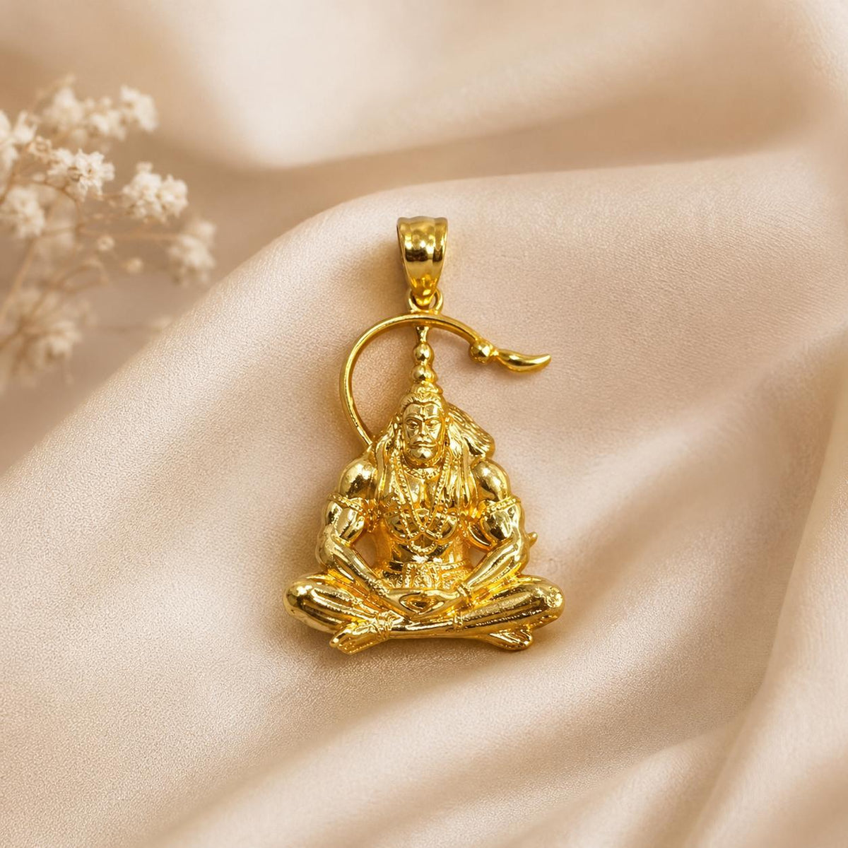 Hanuman Ji Gold Plated Pendant